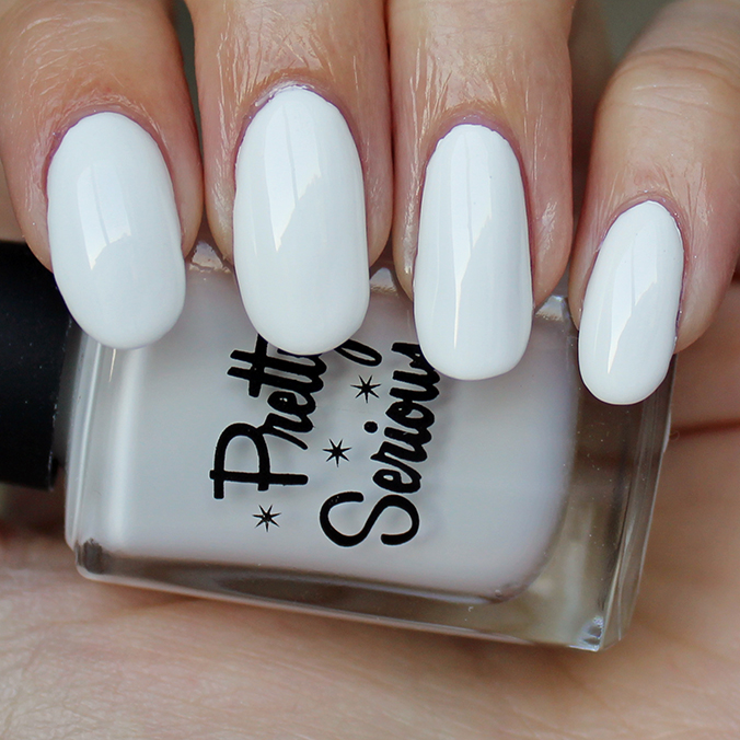 Pretty Serious Presence White Mani