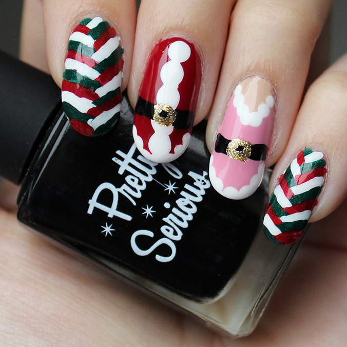 Easy Christmas Nail Art