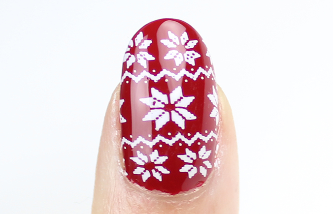 Ugly Christmas Sweater Nails Nail Art