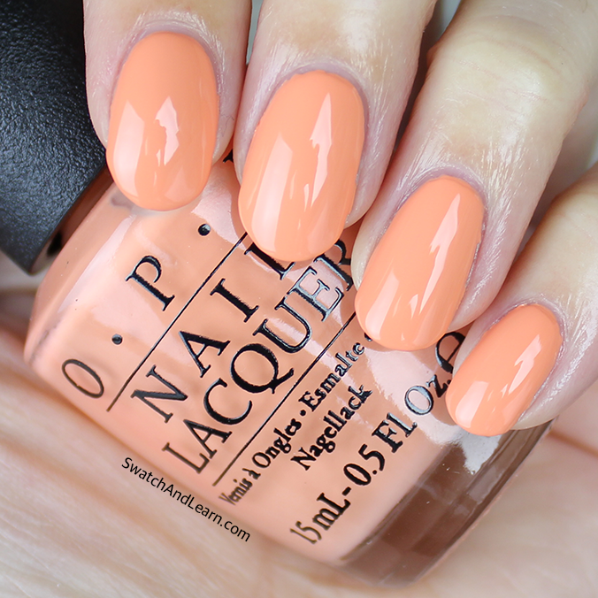 OPI Crawfishin for a Compliment Swatch OPI New Orleans Collection