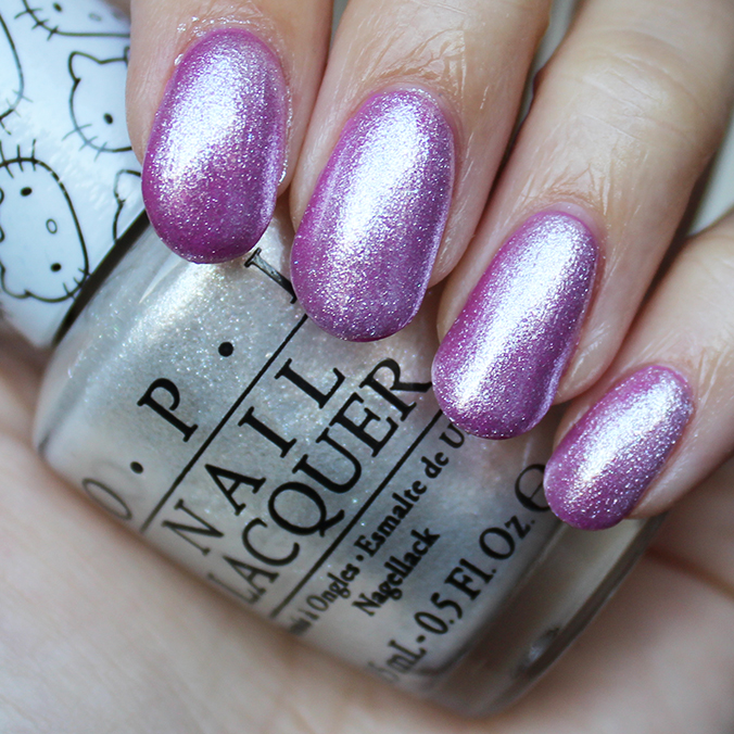 OPI Kitty White Swatch Review Swatches