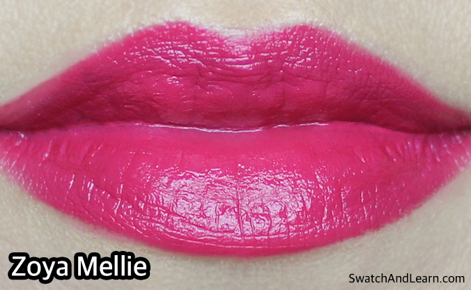 Zoya Mellie Lipstick Swatches